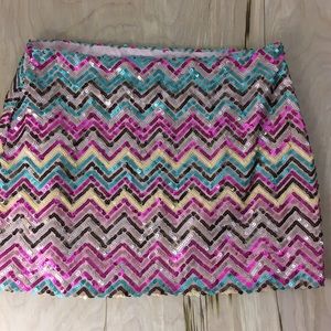 Aina be sequin mini skirt